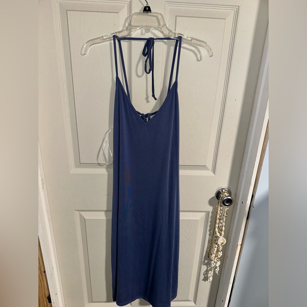 Lulus blue slip dress